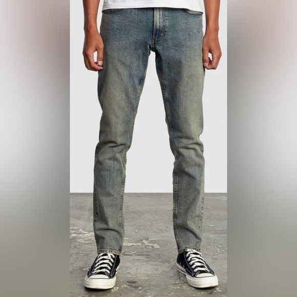 RVCA Daggers Slim Straight Jeans 30 x 32 - Picture 1 of 10